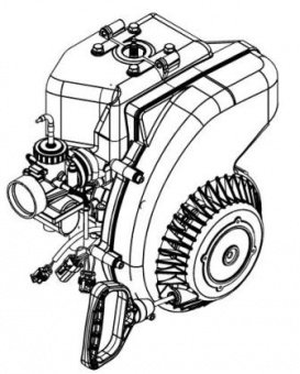 Двигатель РМЗ - 250 ТИКСИ 1 карб. 1 цилиндровый зажигание Ducati в интернет магазине SnowSport